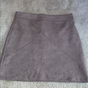 Taupe Mini Skirt